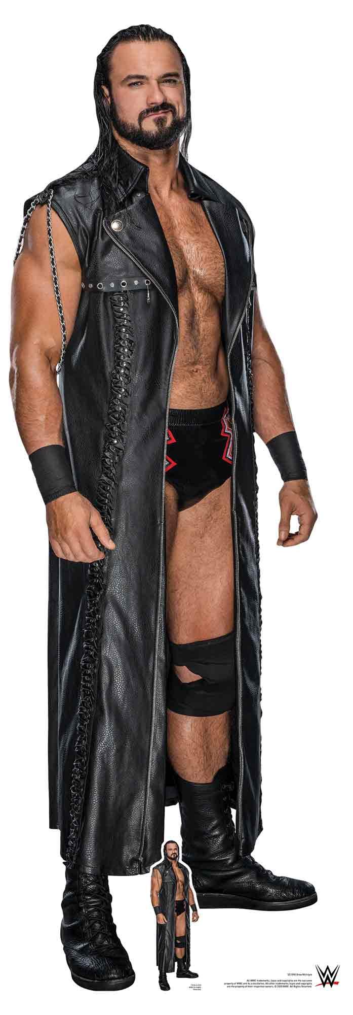 Star Cutouts SC1598 WWE Drew McIntyre Ultimate Edition Lifesize Cardboard Cutout with Mini – Wrestling Party Decoration & Collector Display