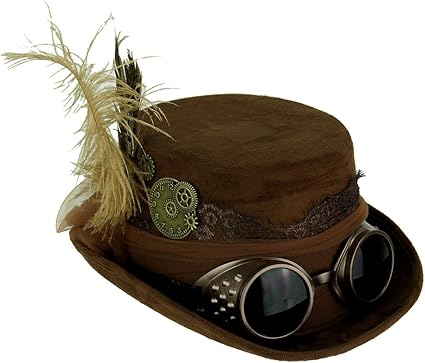 brown victorian top hat