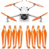 Master Airscrew Stealth Propellers for DJI Mini 3 &amp; Lito 1/X1 - Orange, 4 propellers in Set