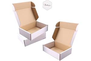 JIUZHOUXIN Shipping Boxes, 9"x6"x4" Which is Anti-Impact Come with Exquisite Sealing Label.Suitable E-Commerce Packaging, Shipping Packaging.