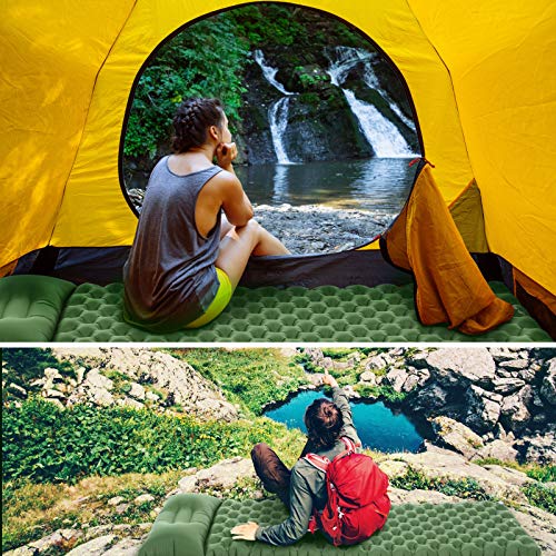 Tolaccea Dubbellaags campingmat opblaasbaar slaapkussen lichtgewicht waterdichte dubbelzijdige campingmatras voor… - Image 7