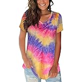Womens Tops V Neck Tee Casual Short Sleeve and Long Sleeve T Shirts
