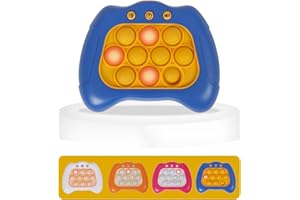 BINGGLE Pop Game It Pro Light up Game Sensory Toys Handheld Game Console Fidget Toys for Kids Bubble Stress Game（Blue）