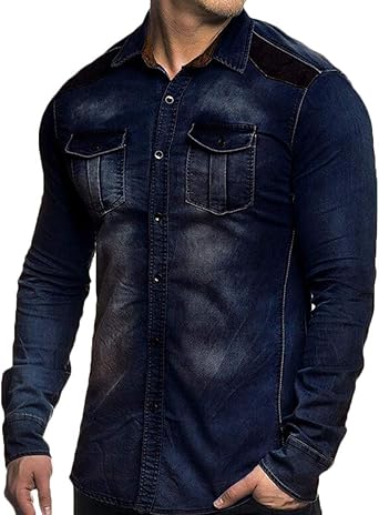 faux denim shirt