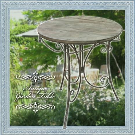 Amazon アンティーク調ガーデンテーブル ガーデンテーブル