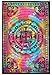 Indian Hippie Gypsy Bohemian Psychedelic Tie Dye Elephant Mandala Wall Hanging Multi Color Twin Size Dorm Decor Tapestry 54x72 Inches (140x185 Centimeters)