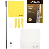 Libretto Flute Cleaning Kit &ndash; Includes Cleaning Rod, Dust Brush, Microfiber Polishing Cloth, White Cleaning Cloth, and 3 Pad Dryers for Daily Flute Care!