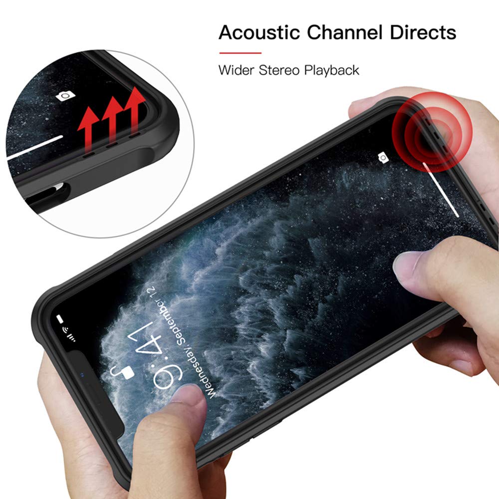 Tukcherry Custodia iPhone 11, Cover iPhone 11 TPU Morbido iPhone 11 Bumper Cover Anti-Graffio Antiurto Custodia Protettiva Case per iPhone 11-6.1 Pollici (iPhone 11 Black)