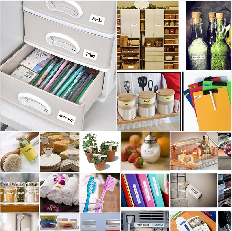 3 Etikettenband kompatibel für Dymo Letratag 91201 Plastic Label Tapes for LT-100H LT-100T LT-110T QX50, XR, XM,200B 2000 Plus Label Beschriftungsgerät Schwarz auf Weiß