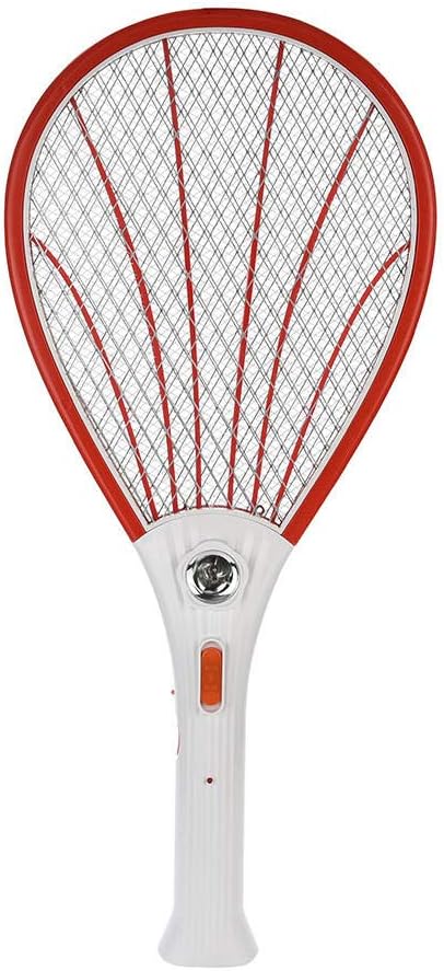 Rechargeable LED Electric Mosquito swatter red ABS Material Metal Tennis Racket Anti-Mosquito