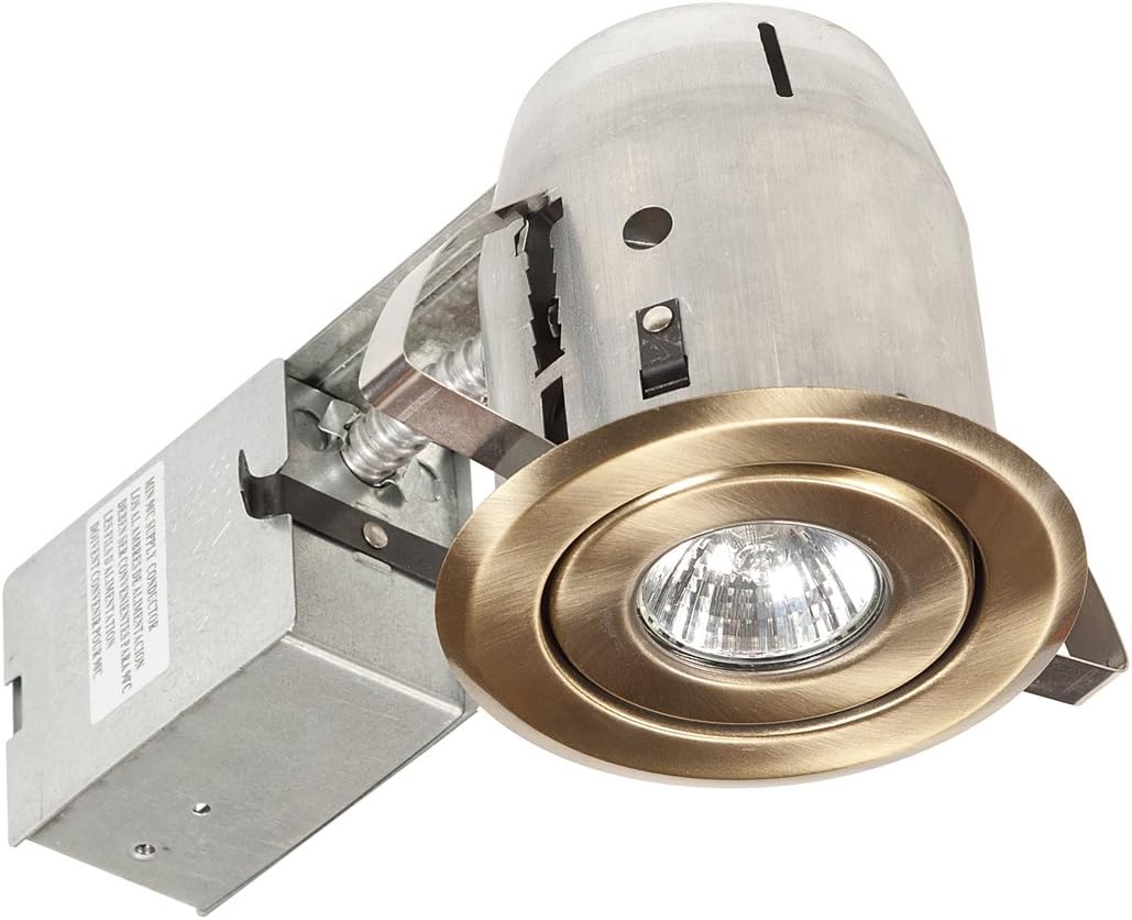 Globe Electric 4" Swivel Spotlight Recessed Lighting Kit, Dimmable