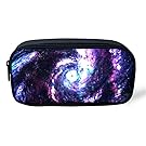 Ledback 3D Galaxy Pencil Box for Boys Large Pencil Bag Children Teenager Pen Holder Cosmetic Makeup Bag Women Durable Polyester Stationery Pouch Bag Big Capacity Star Pattern