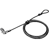 Kensington NanoSaver&trade; Combination laptop Lock, Resettable Computer security Locking Cable for Ultra-thin Laptops for HP Lenovo Asus Acer 4-wheel Number Code (K60603WW)