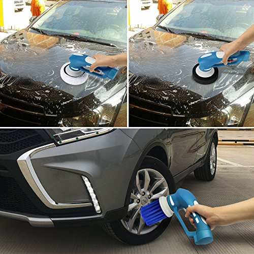 Car Polishing, Mini Cordless Car Polisher Buffer Handheld Electric Car