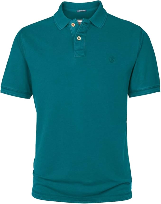 Fatface Mens Largo Teal Pique Polo Shirt [909348] Size L Amazon.co