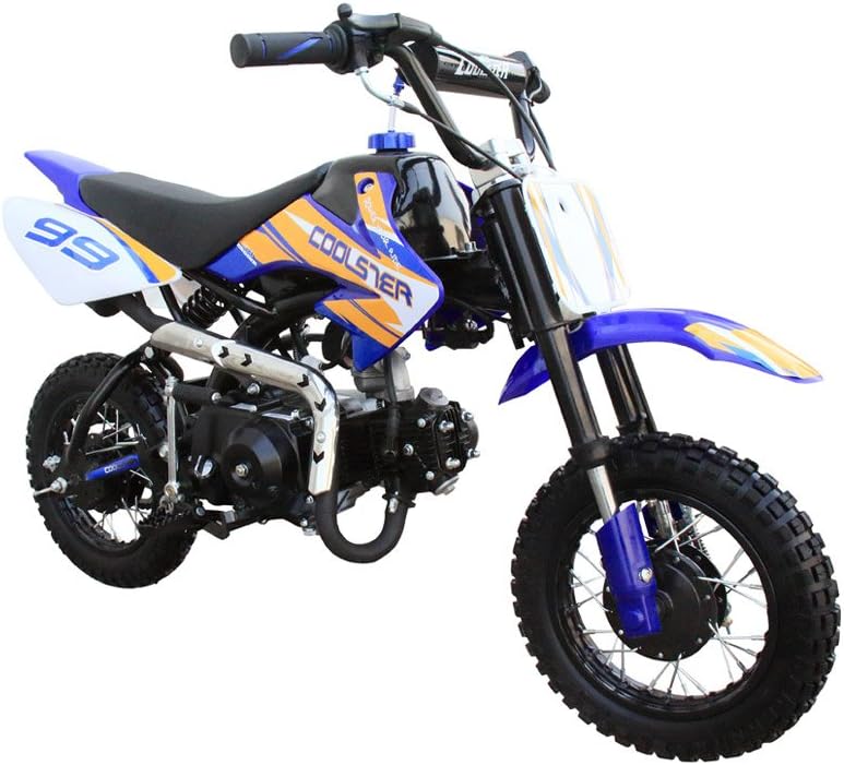 Coolster Kids Gas Mini Dirt Bike 70cc Pit Bike Small Motorbike Semi-Automatic
