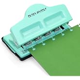 Enjoy Myself Mushroom Discbound Hole Punch, 4 Holes Mushroom Paper Puncher for Disc Bound Planner (Lake Blue)