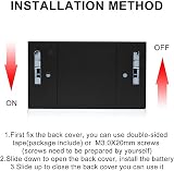 shsyue 4 LED Infrared PIR Keyhole Light Battery Operated Tap Lights Black view 4