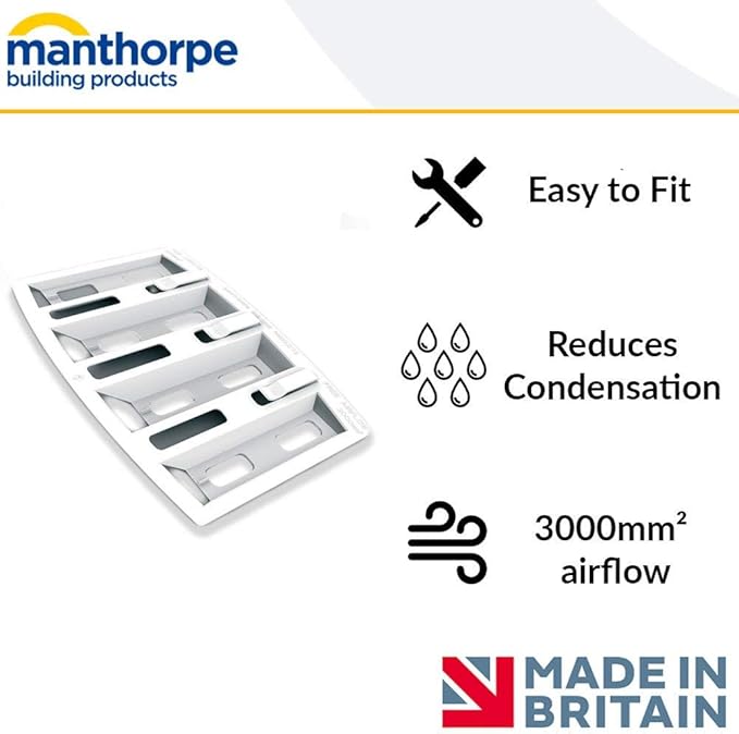 Manthorpe Felt Lap Vent Roof Loft Ventilation Cures Loft Condensation 2 Packs 10 Vents