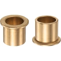 Palier Lisse Auto-Lubrifiant Laiton Graphite – Bride Étagée, Ø Int 20 Mm × Ext 30 Mm, Longueur 15-60 Mm – Haute Performance