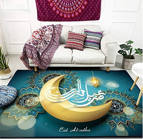 Carpet Bedroom Living Room Kitchen Floor Mat Modern Rectangular Corridor Personality Middle East Arabic Islamic Ramadan Festival Decoration 100cm*160cm
