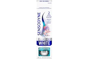 SENSODYNE Clinical White Toothpaste, Sensitivity Protection, Enamel Strengthening, 75mL