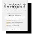Guest Review Rating Magnet, 5" x 6" Magnetic Welcome Sign, Feedback Supplies for Vacation Homes, Guest Rooms, Airbnb, VRBO, Short-Term Rentals, Executive Suites, Hotels (Farmhouse)
