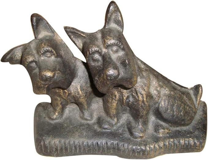 Door Stops Animal Door Stopper Holder Heavy Duty Double Dogs Door Stopper Retro