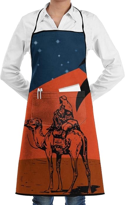 Nachtküche mit arabischen Kamelwüsten, Kellner oder Service, 1 Taschen