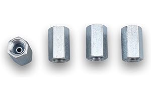 AC PERFORMANCE 3/8 x 24 Inverted Brake Line Union for 3/16" Tube, Pack of 4