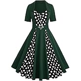 ROSE GAL Plus Size Womens 1950s Retro Vintage Rockabilly Cocktail Party Swing Dresses