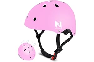 NIKISHAP Kids Helmet for 2-3-5-8-14 Ages(Toddler/Kids/Youth) Girls and Boys, Ventilation and Impact Resistance Toddler Helmet for Multi-Sport Bicycle Scooter Inline Roller Skate and Skateboarding