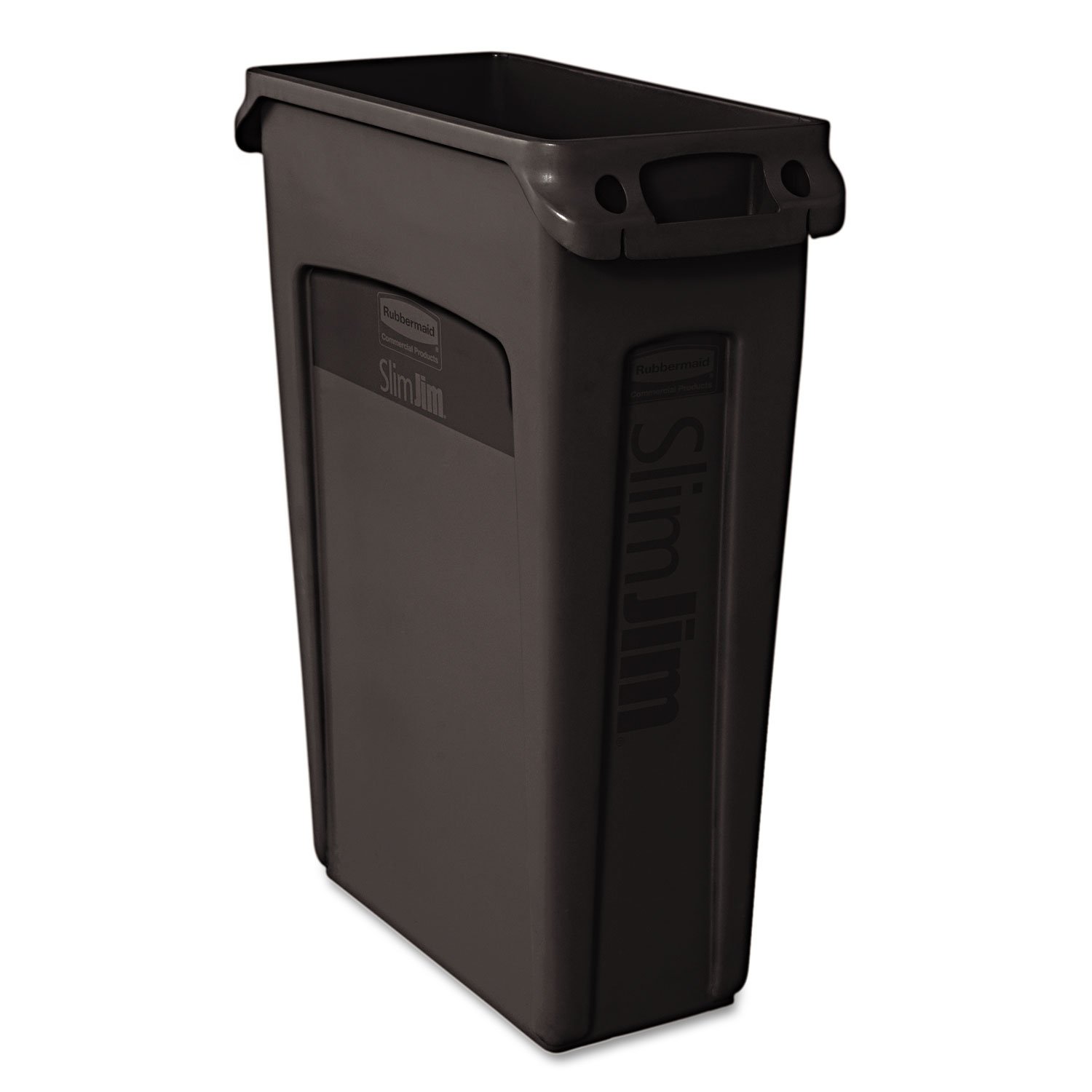 Which Is The Best Rubbermaid Commercial Products Slim Jim Trash Can Waste Receptacle With Venting