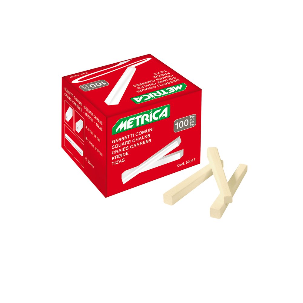 Metrica 50047 Chalk 100 pcs, weiß, 100 Count (Pack of 1)