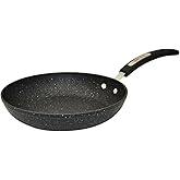 Starfrit The Rock Terra 20cm (8'') Ceramic Non-Stick Fry Pan - Thick Aluminum Base - PFAS Free - Easy to Clean - Black Marble