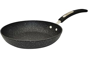 Starfrit The Rock 20cm (8") Non-Stick Fry Pan - Durable Forged Aluminum - Oven Safe - PFOA Free - Easy to Clean - Black
