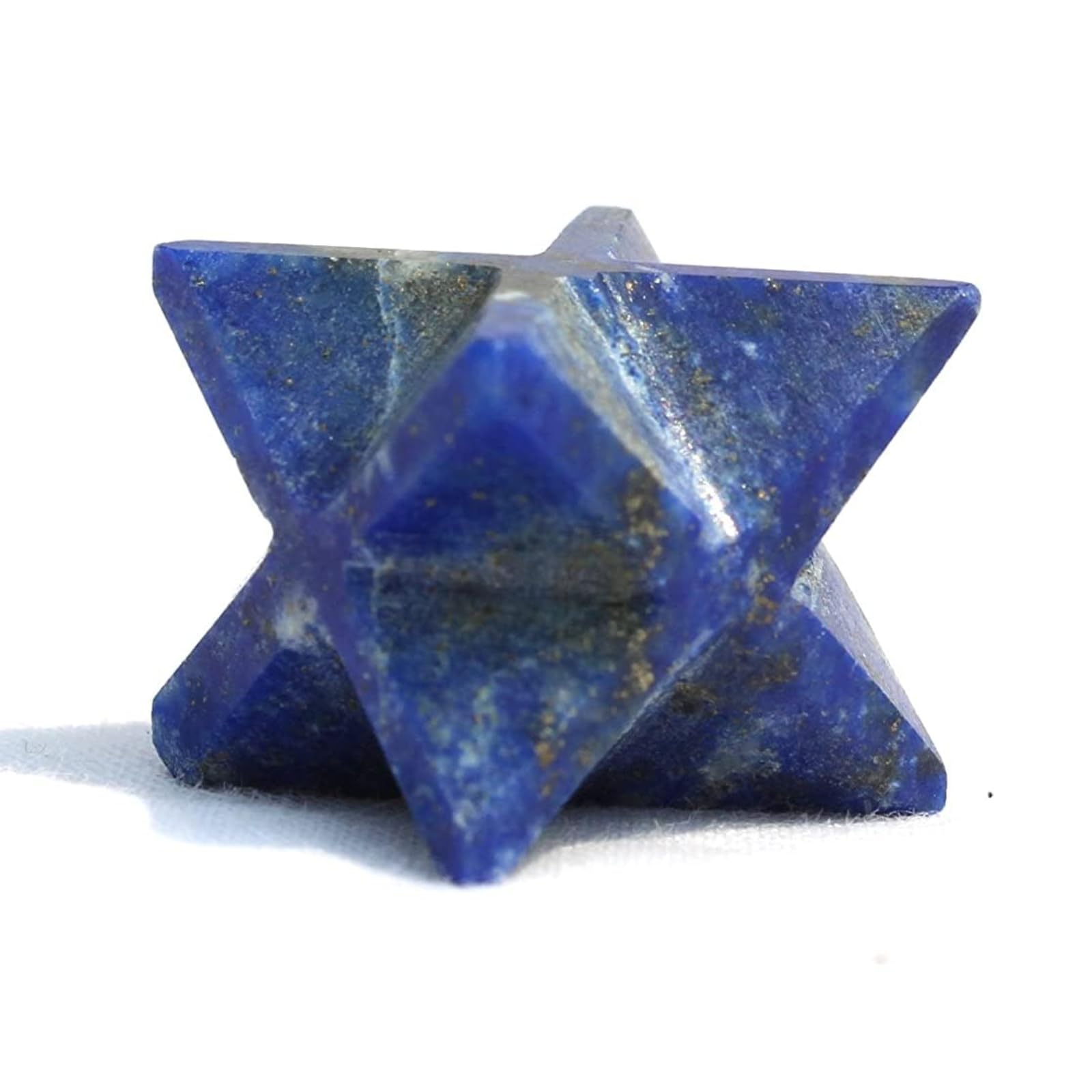 Prajet Lapis Lazuli Merkaba 1 inch Star Crystal Therapy. Healing Spiritual Divine India Crystal Therapy Geometry