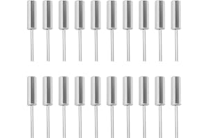 Be In Your Mind 20pcs 32.768kHz Cylinder Shaped Crystal Oscillators 3 x 8mm Watch Crystal Replacements for TV Electronics PC Cards Electronical Meter