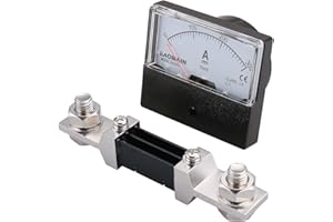 Baomain DH-670 DC 300A Analog Amp Panel Meter Current Ammeter with 75mV Shunt