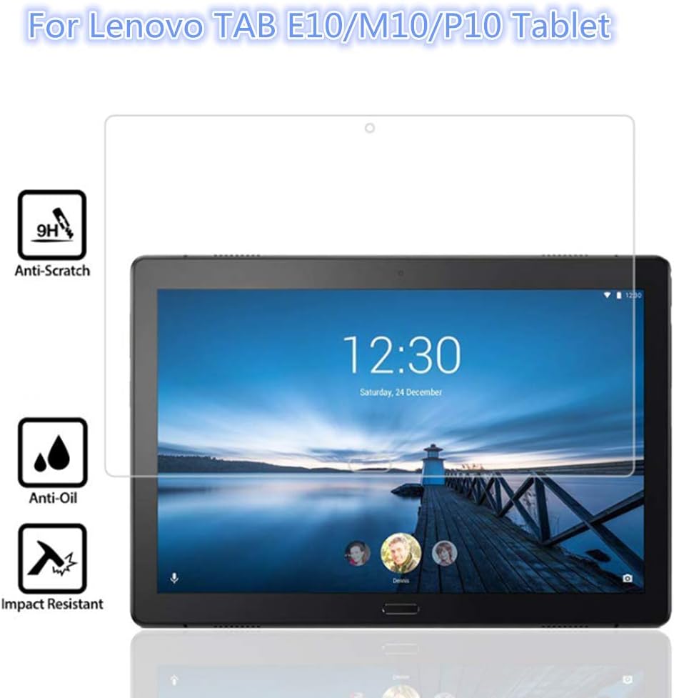 Distinct 1 Pack Tempered Glass Screen Protector for Lenovo TAB M10 Tablet, Premium 9H Hardness Anti-Fingerprint Protection Film