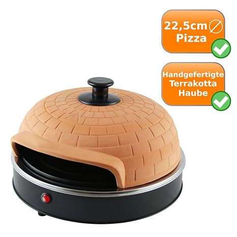 Horno para pizza con pedal, carcasa de terracota artesantal, 1200 ...