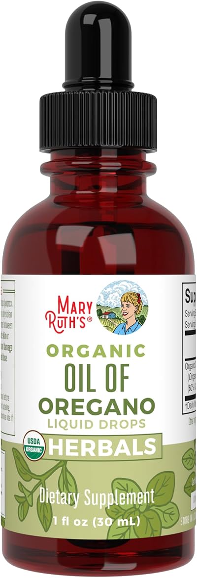 MaryRuth Organics Oil of Oregano Drops 34mg per 5 drops 30ml Vegan