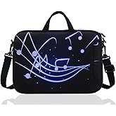 17-Inch to 17.3-Inch Neoprene Laptop Shoulder Messenger Bag Case Sleeve For 16 16.5 17 17.3" Inch Acer/Asus/Dell/Lenovo/HP/Macbook (Blue Guitar)