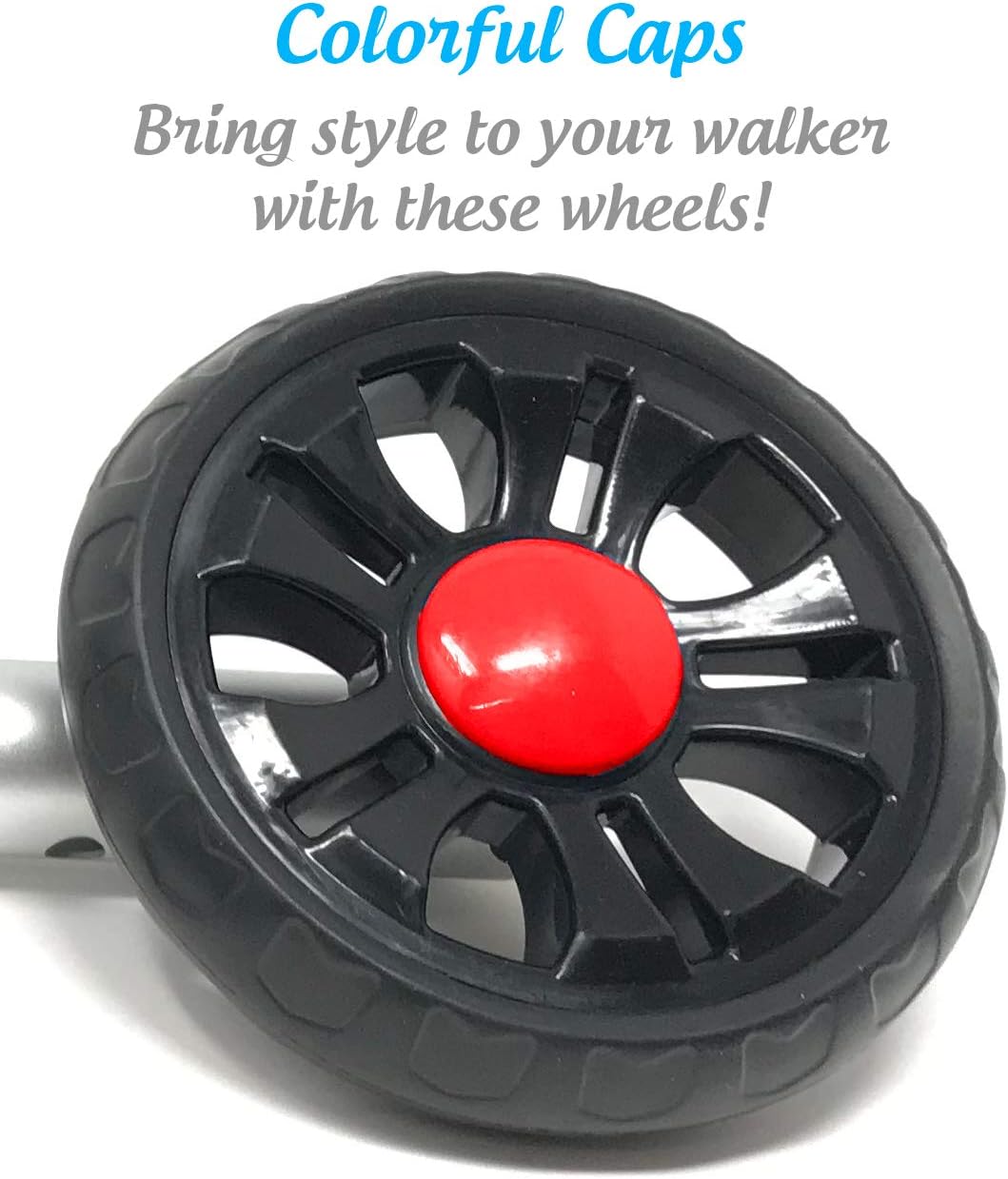 TREADZ/Sport Edition: Universal Walker Wheel Kit with Free Flexfit Skis (Rockin Red): Health & Personal Care