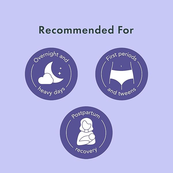 RAEL DISPOSABLE UNDERWEAR FOR WOMEN, ORGANIC COTTON COVER – INCONTINENCE PADS, POSTPARTUM ESSENTIALS, DISPOSABLE UNDERWEAR, UNSCENTED, MAXIMUM COVERAGE (SIZE S-M, 10 COUNT)