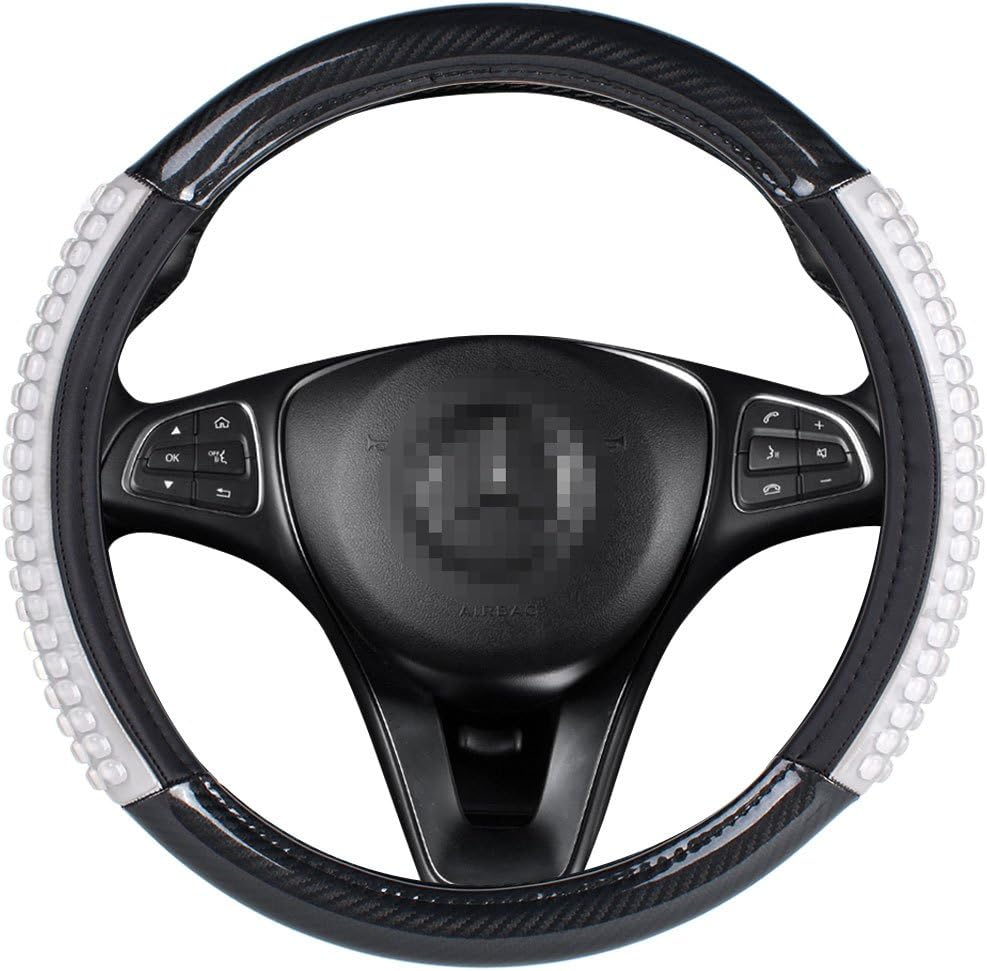 Silica Gel Durable Car Steering Wheel Cover Universal Fit