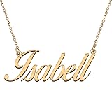 HUAN XUN Customized Custom Simple Any Name Necklace