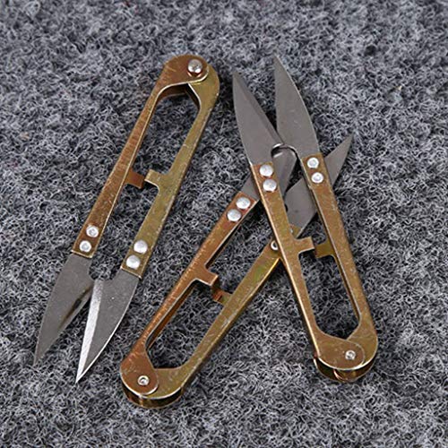 MEIYIN Stainless Steel U Shape Mini Scissor Portable Stitch Sewing Snip Thread Trimming Nipper Household DIY Outdoor Fishing Line Cutter - Thumbnail 2