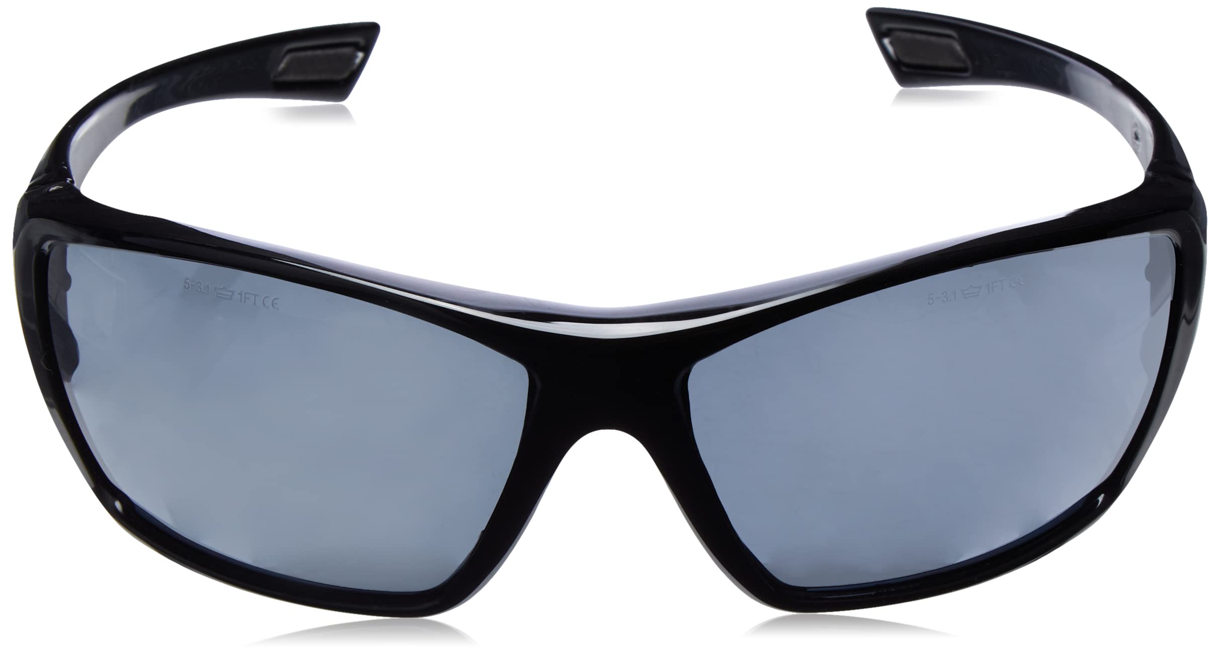 Bolle HUSTPSF Hustler Glasses Nylon Temples Anti-Scratch and Fog Lens, Black/Smoke