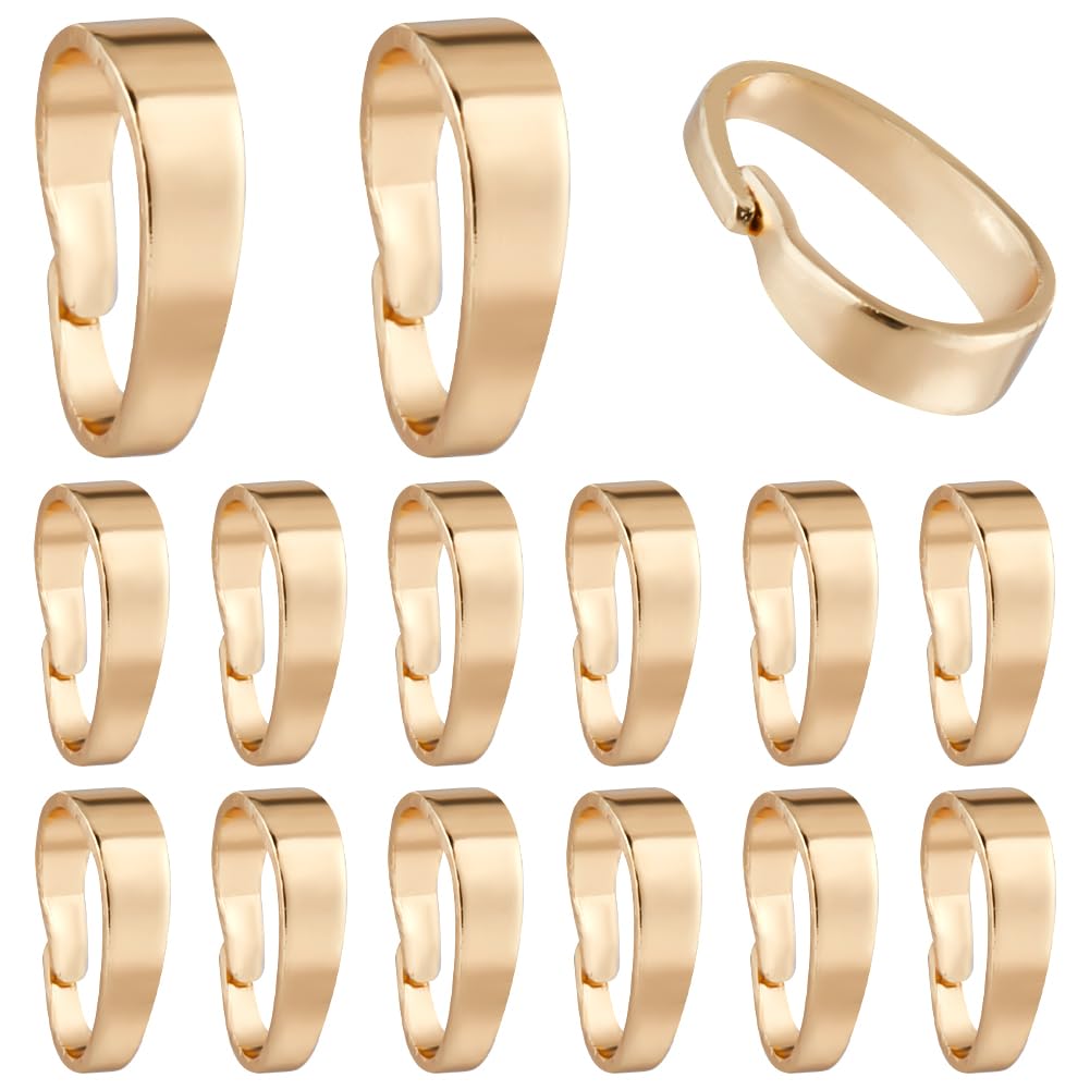 SUNNYCLUE 1 Box 80Pcs Pinch Clip Clasp jewellery Pinch Bails Gold Brass Snap on Bails Claw Clasps Pendant Charm Connectors Clips for jewellery Making Supplies DIY Necklaces Earrings Bracelets Handmade